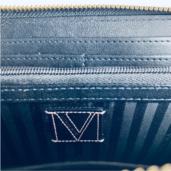 VS black large bi-fold full zip gold grommet wallet size large - Picture 10 of 13